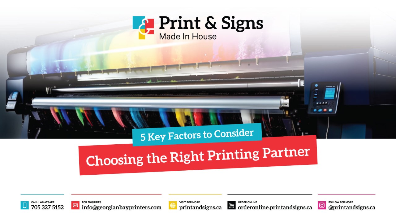 Choosing the Right Printing Partner: <br/>5 Key Factors to Consider