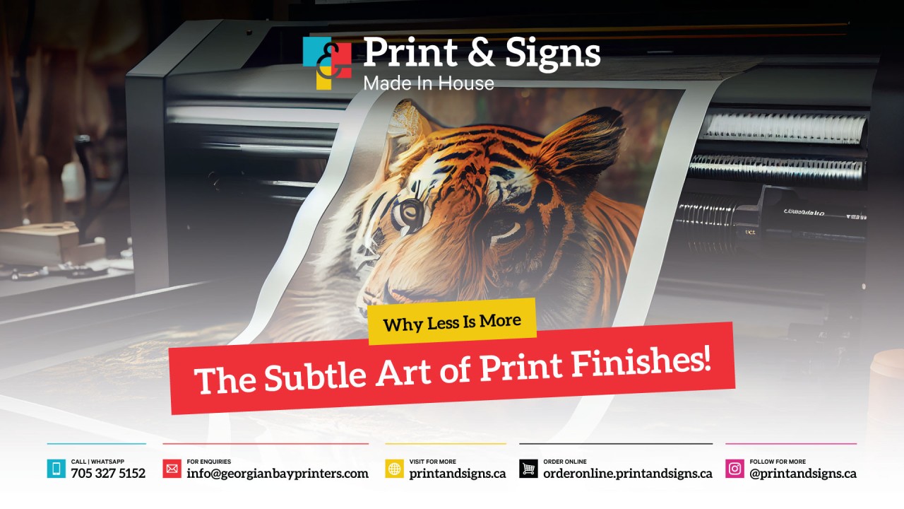 Why Less Is More, The Subtle Art of Print Finishes!